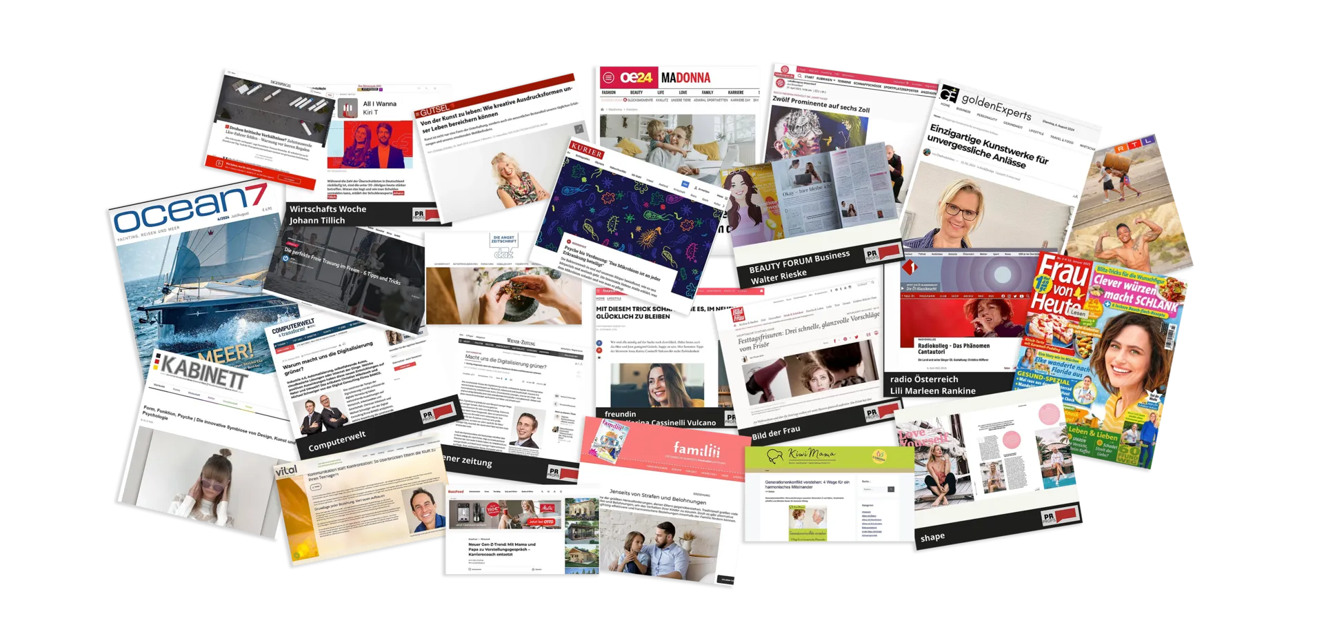 Veröffentlichungen unserer Kunden in Zeitschriften und Magazinen